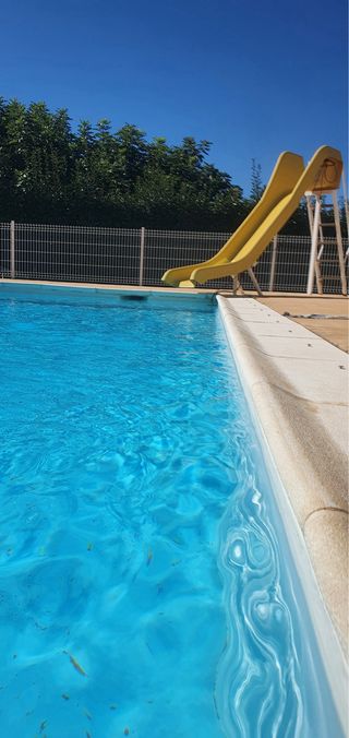 Tobogán para piscina o jardín, bomba agua incluida