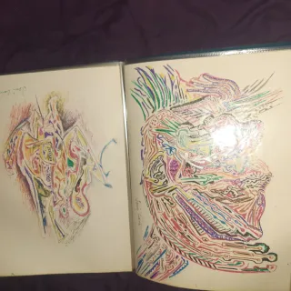 Colección Cuadros Dibujos Rotulador Acuarela