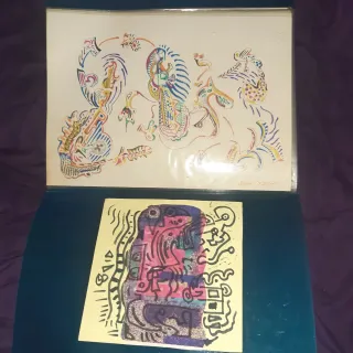 Colección Cuadros Dibujos Rotulador Acuarela