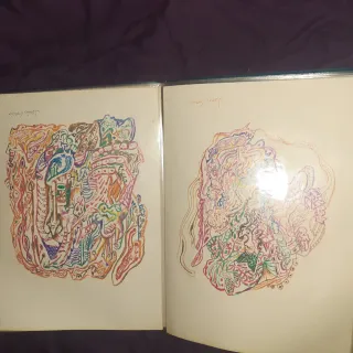 Colección Cuadros Dibujos Rotulador Acuarela