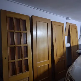 Puertas de madera interiores 4 puertas 2.03×0.72