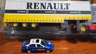 Camión Renault + coche Policia