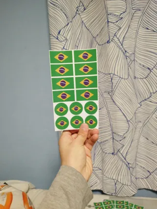 Pegatinas Bandera Brasil