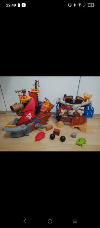 Isla y Barco Pirata Imaginext