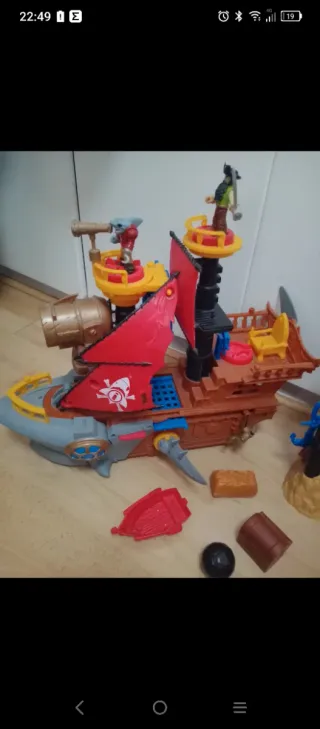 Isla y Barco Pirata Imaginext