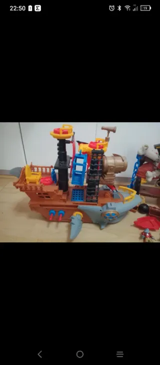 Isla y Barco Pirata Imaginext