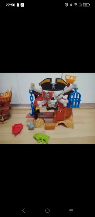 Isla y Barco Pirata Imaginext