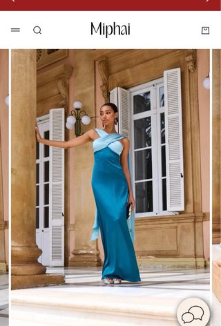 Vestido Miphai fiesta/graduación azul