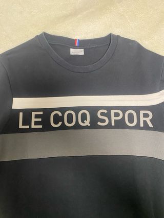 Sudadera Le Coq Sportif Negra y Gris