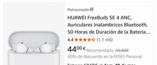 HUAWEI FreeBuds SE 4 ANC Blancos