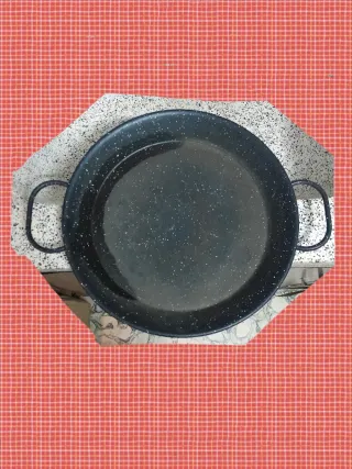Paellera paellón paella sartén con 2 asas