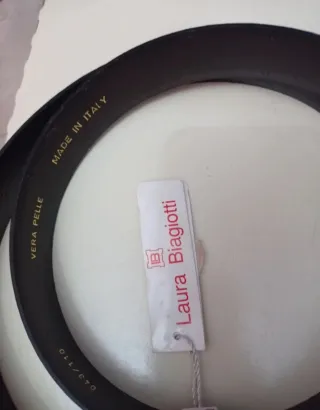 Cintura uomo pelle fibbia metallo