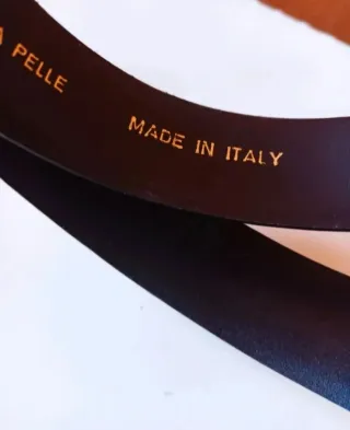 Cintura uomo pelle fibbia metallo