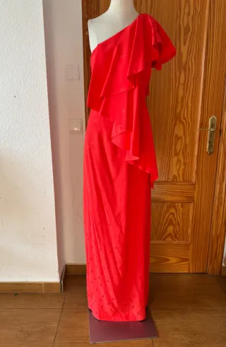 Vestido Fiesta Dolores Promesas Talla 40 Rojo