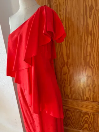 Vestido Fiesta Dolores Promesas Talla 40 Rojo