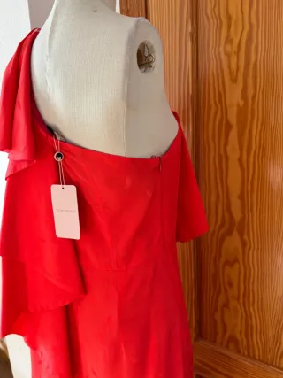 Vestido Fiesta Dolores Promesas Talla 40 Rojo