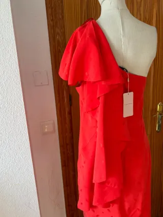 Vestido Fiesta Dolores Promesas Talla 40 Rojo