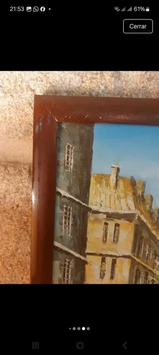 Cuadro Óleo sobre lienzo París Torre Eiffel