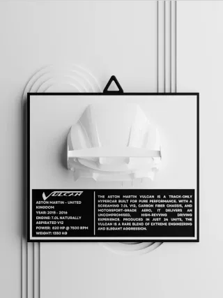 Cuadro 3D Aston Martin Vulcan