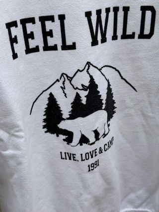 Sudadera Pull&Bear Feel Wild Talla S