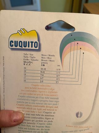 Zapatitos de bebé Cuquito