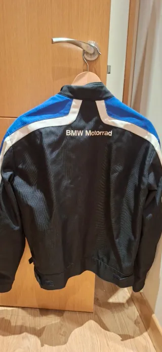 Cazadora Moto BMW Negra S y M