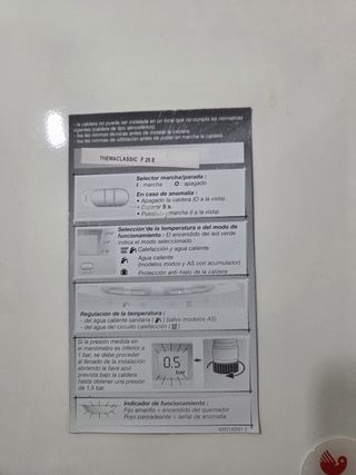 Caldera Gas Saunier Duval ThemaClassic Blanca