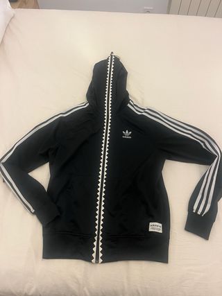 Sudadera Adidas Negra con Cremallera infinita
