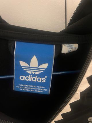 Sudadera Adidas Negra con Cremallera infinita