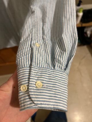 Camisa Scalpers Rayas Azul Claro Talla M 39