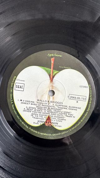 John Lennon Walls and Bridges LP Vinilo España