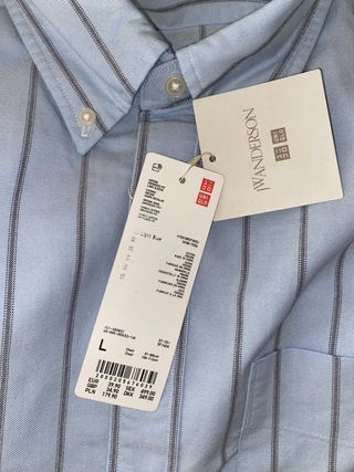 Camisa Oxford Oversize Uniqlo x JW Anderson Azul M