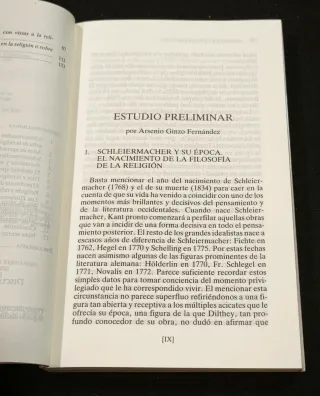 Libro Sobre la religión Schleiermacher