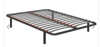 Somier 150x200 cm Negro