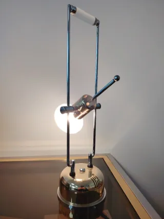 Lámpara Halógena Vintage Dorada