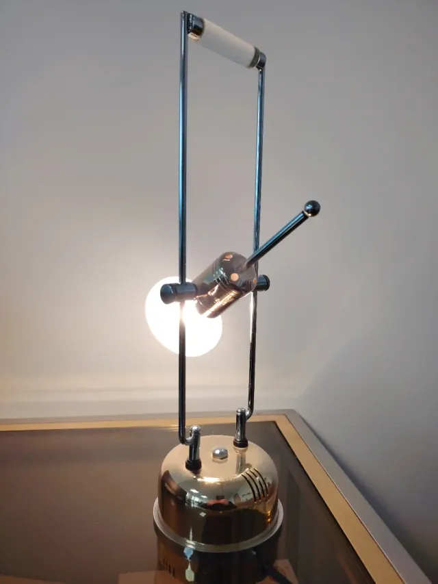 Lámpara Halógena Vintage Dorada