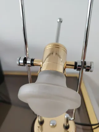 Lámpara Halógena Vintage Dorada