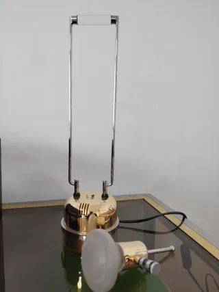 Lámpara Halógena Vintage Dorada