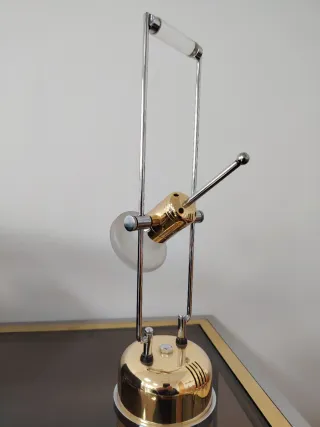 Lámpara Halógena Vintage Dorada