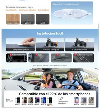 NUEVO! Soporte Coche MagSafe 3 Ejes iphone 17-12
