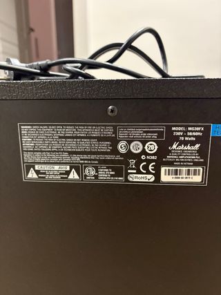 Amplificador Marshall MG30FX 70W