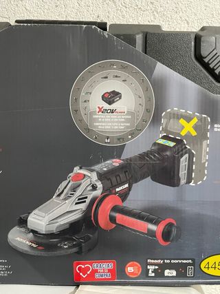 Amoladora angular recargable