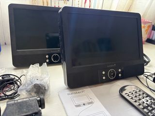 Pantallas DVD Coche Doble 9 Sunstech