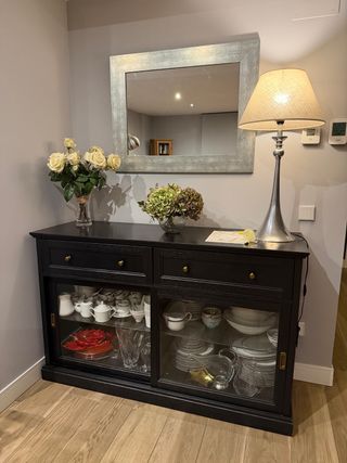 Espejo decorativo madera y cristal