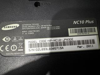 Samsung NC10 Plus Portátil Negro/Rojo