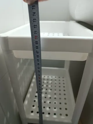 Estantería de plástico para baño