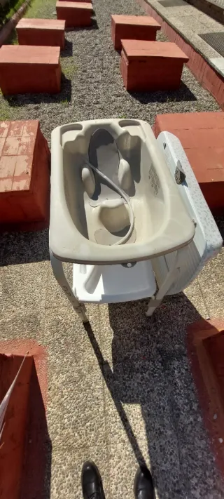 Bañera y cambiador para bebé