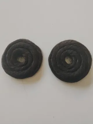 Rodetes fallera pelo natural niña