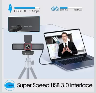 Webcam Angetube 4K Streaming AI Tracking