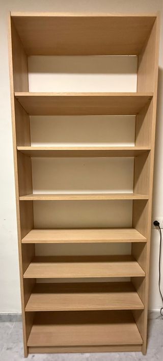 Estantería ikea efecto roble – 6 baldas